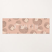 Monogram Modern Cute Hedegel Pattern Yogamat (Voorkant (horizontaal))