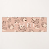 Monogram Modern Cute Hedegel Pattern Yogamat (Voorkant (horizontaal))