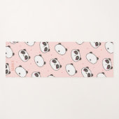 Monogram Modern Cute Panda Pattern Yogamat (Voorkant (horizontaal))