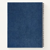 Monogram Modern Denim Broek Textuurprint Notitieboek (Achterkant)