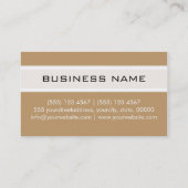 Monogram Modern Desert Achtergrond Visitekaartje (Achterkant)