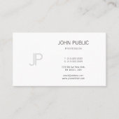 Monogram Modern Design Elegant Professional Plain Visitekaartje (Voorkant)