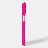 Monogram Modern Eenvoudig Heet Roze Case-Mate iPhone Case (Achterkant / Rechts)