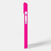 Monogram Modern Eenvoudig Heet Roze Case-Mate iPhone Case (Achterkant / Links)