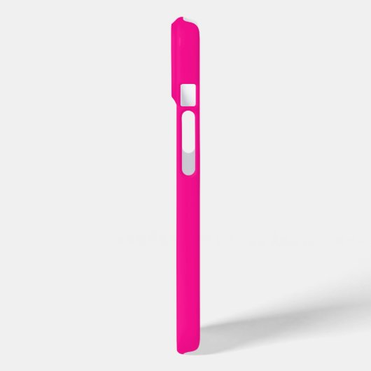 Monogram Modern Eenvoudig Heet Roze Case-Mate iPhone Case (Achterkant / Links)