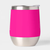 Monogram Modern Eenvoudig Hot Pink en Roze (Links)