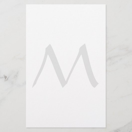 Monogram Modern Eenvoudig Minimalistisch Eenvoudig Briefpapier (Voorkant)
