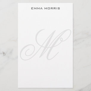 Monogram Modern Eenvoudig Minimalistisch Eenvoudig Briefpapier