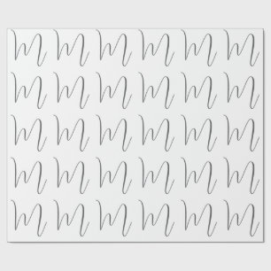 Monogram Modern Eenvoudig Minimalistisch Eenvoudig Cadeaupapier