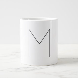 Monogram Modern Eenvoudig Minimalistisch Eenvoudig Grote Koffiekop