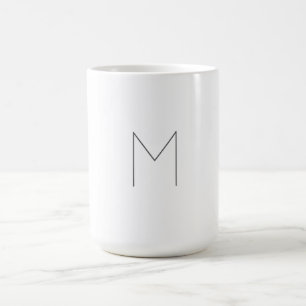 Monogram Modern Eenvoudig Minimalistisch Eenvoudig Koffiemok