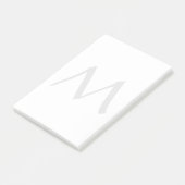 Monogram Modern Eenvoudig Minimalistisch Eenvoudig Post-it® Notes (Schuin)