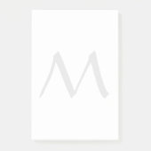 Monogram Modern Eenvoudig Minimalistisch Eenvoudig Post-it® Notes (Voorkant)