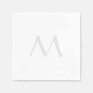 Monogram Modern Eenvoudig Minimalistisch Eenvoudig Servet