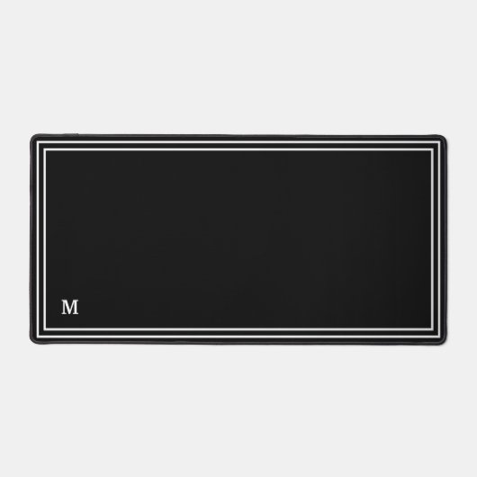 Monogram Modern Eenvoudig Minimalistisch Elegant L Bureaumat (Voorkant)