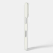 Monogram Modern Eenvoudig Monogram Ivoor Wit Case-Mate iPhone Case (Achterkant / Rechts)