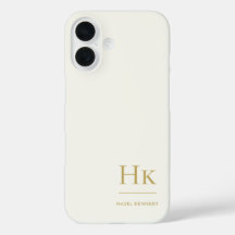 Monogram Modern Eenvoudig Monogram Ivoorgoud
