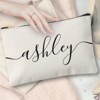 Monogram Modern Elegant Calligrafie Script Ivoor