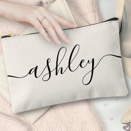 Monogram Modern Elegant Calligrafie Script Ivoor Etui