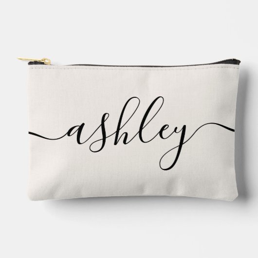 Monogram Modern Elegant Calligrafie Script Ivoor Etui (Voorkant)