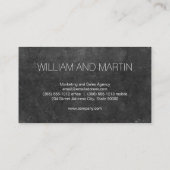 Monogram | Modern Executive (leisteen) Visitekaartje (Achterkant)