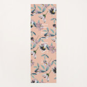Monogram Modern Floral Pattern Yogamat (Voorkant)