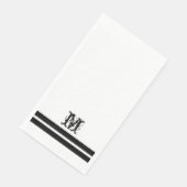 Monogram Modern French Guest Bath Paper Towels Servet (Hoek)
