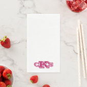 Monogram Modern Fun Guest Bath Paper Towels Servet (Insitu)