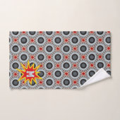 Monogram modern gebold sterbursts bad handdoek (Handdoek)