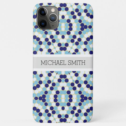 Monogram Modern Geometrische Dot Patroon #3 Case-Mate iPhone Case (Achterkant)