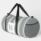 Monogram Modern Gestreept, Minimalistisch blauw & Plunjezak (Rechterhoek)