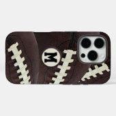 Monogram modern grafisch Football Case-Mate iPhone Case (Achterkant (horizontaal))