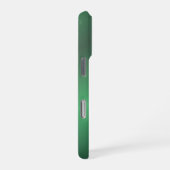 Monogram Modern Green Gradient Holiday iPhone Hoesje (Rechterkant)