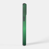 Monogram Modern Green Holiday iPhone 15 Case (Rechterkant)