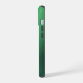 Monogram Modern Green Holiday iPhone 15 Case (Linkerkant)