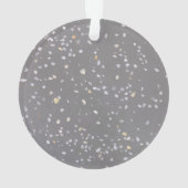 Monogram Modern Grijs Terrazzo Ornament (achterkant)