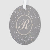 Monogram Modern Grijs Terrazzo Ornament (voorkant)