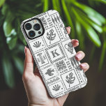 Monogram Modern grijs wit Abstract patroon iPhone 16 Pro Max Hoesje<br><div class="desc">Monogram Modern Grey White Abstract Pattern iPhone 16 Pro Max Hoesje Phone Case is voorzien van een patroon van abstracte objecten met uw aangepaste monogram in het midden. Perfect cadeau voor haar voor Kerstmis,  verjaardag,  Moederdag en meer,  of vriendin,  zus,  moeder,  vrienden. Creëer door Evco Studio www.zazzle.com/store/evcostudio</div>