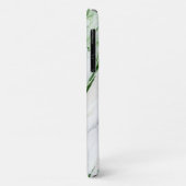 Monogram Modern Groen Wit Stijlvol Gepersonaliseer Case-Mate iPhone Case (Achterkant/links)