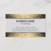 Monogram Modern Grunge Metal Achtergrond #2 Visitekaartje (Achterkant)