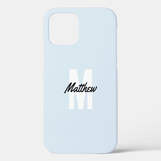 Monogram Modern Handschrift Name Hoesje-Mate i Case-Mate iPhone Case (Achterkant)