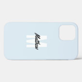 Monogram Modern Handschrift Name Hoesje-Mate i Case-Mate iPhone Case (Achterkant (horizontaal))