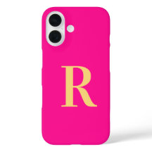 Monogram Modern Hot Pink