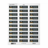 Monogram Modern huis retour adres label (Full Sheet)