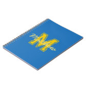 Monogram Modern Jongen Preppy Terug-naar-School Hu Notitieboek (Linkerzijde)