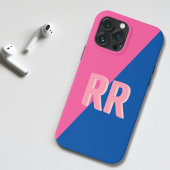 Monogram Modern Kleurrijk iPhone Hoesje