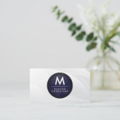 Monogram Modern Leiste | Moderne Artistieke Achter Visitekaartje (Staand voorkant)