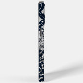 Monogram Modern Leopard Print Glitter gepersonalis Case-Mate iPhone Case (Achterkant / Rechts)