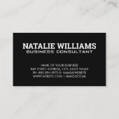 Monogram | Modern lettertype Visitekaartje (Achterkant)