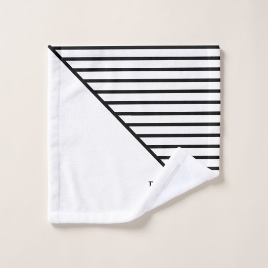 Monogram Modern Line Art Bad Handdoek (Wasdoekje)
